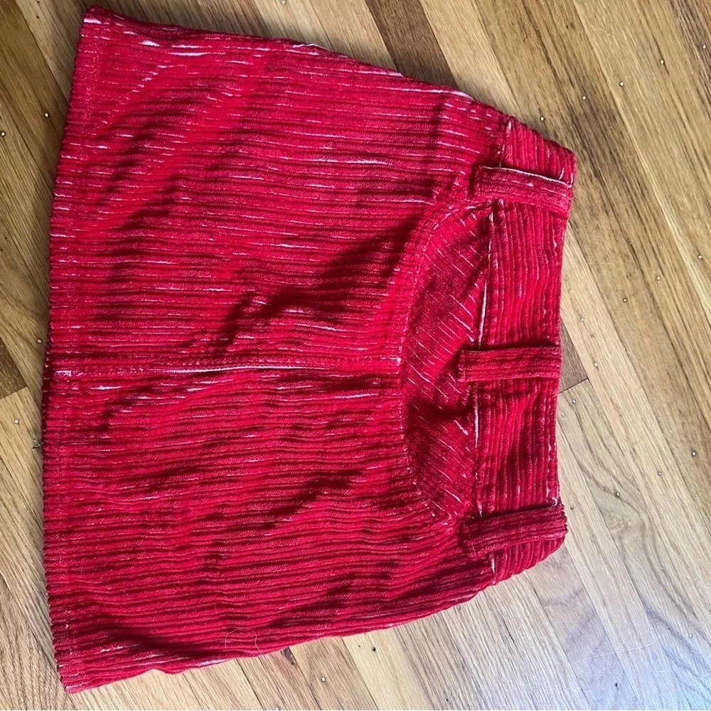 Diesel Kids Red Corduroy Skirt, size 8